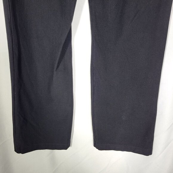Women's Eileen Fisher Black Pull On Straight Leg Crepe Stretch Pants Size S - Picture 6 of 11